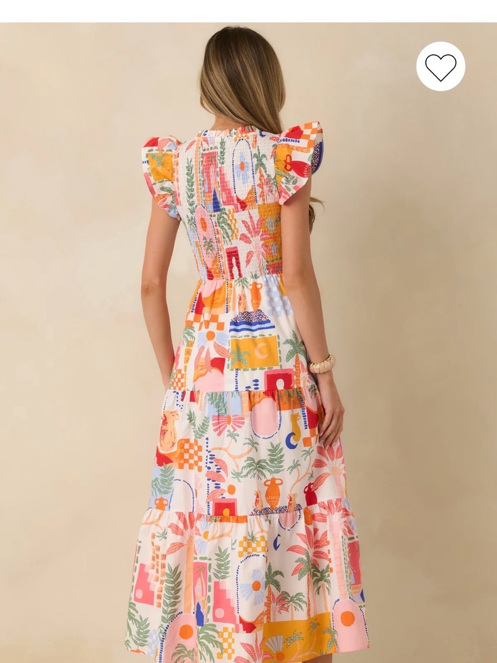 Red Dress Boutique V-Neck Maxi Dress in Multi-Color Floral print - Picture 4 of 4